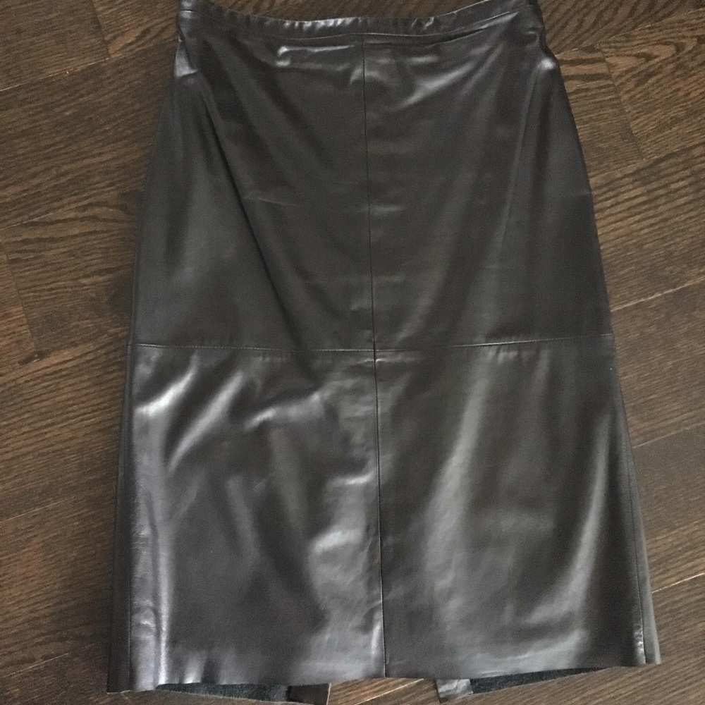 Black Leather Skirt